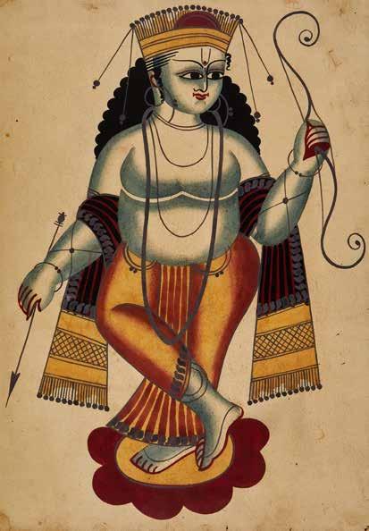 Lot 55 55 Collection of ten Kalighat school paintings, on paper [probably Bengal, India, c.