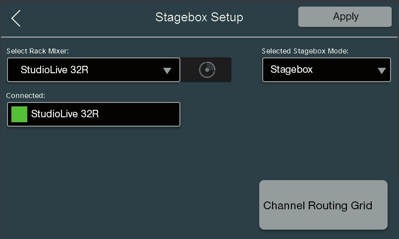 For example, if you would like Channel 1 on your console mixer to be sourced from Channel 1 on your rack mixer, you must select Network as the input source on your console mixer.