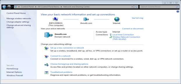 5.2 Connecting to the COM2000 5.2.1 Preparing Your Computer s Network Connections As mentioned previously, interaction with the COM46 cards can only be achieved by providing a computer interface via