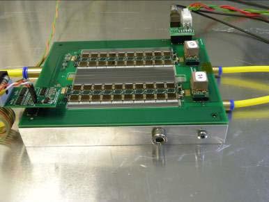 module using the commercially available LT3605 chip was developed to allow delivering up to 5A needed by this front-end system [8].