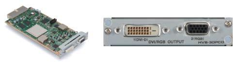 HVS-30HSDI HD/SD-SDI Input Card HVS-30HSDO HD/SD-SDI Output Card The optional HD/SD-SDI input card provides 4 extra inputs.