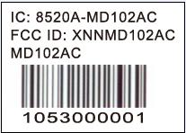 4.3 Ordering / Lable Information Label Line 1:IC ID Number Label Line 2:FCC ID Number Label Line 3:Part Name Label Line