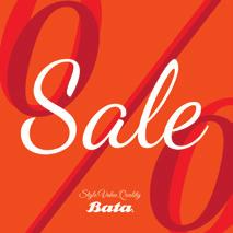 spend of S$300 BATA Up to 50% off Additional 5% off sale items Valid 23