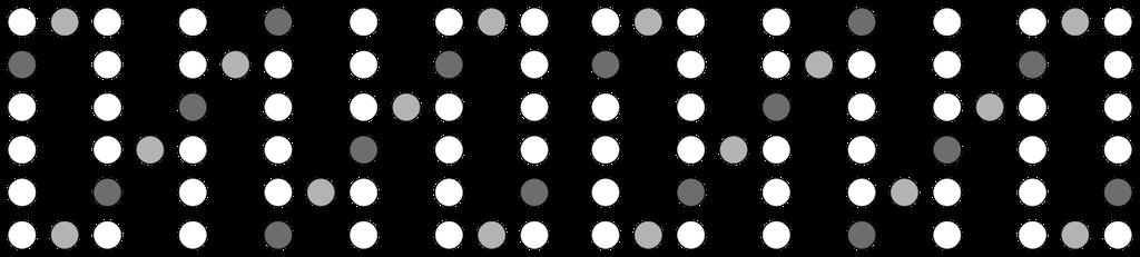 A rectangular region of the Blues Minor scale tessellation. Figure 7. Tiles for pentatonic, heptatonic and Blues Major scales. Figure 8.