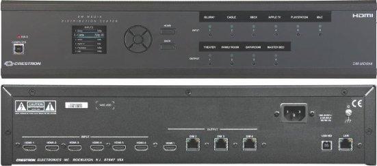 Crestron DM-MD6X4/DM-MD6X6 DigitalMedia Distribution Center Physical Description This section provides information on the connections, controls and indicators available on your