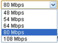 Card Selection Area CI Max Bit rate Figure-6 CI Max Bitrate options range from 48-108Mbps.