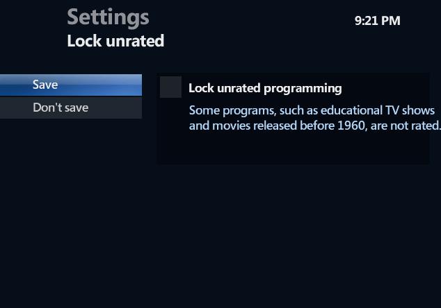 of a blocked program, you are prompted to enter your parental locking PIN to unblock titles and descriptions for a short period of time.