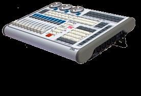 Larger control consoles allow pre-programming before the show and can integrate lighting, video and