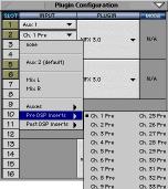 Inserting a Plug-in into a Channel A pre- or post-dsp channel insert can also be used as the input source for a plug-in.