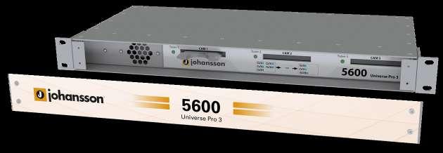 Digital Compact Headends 5600 Universe Pro 3 This rackmountable Universal Compact Headend enables you to receive any transponder from satellite, terrestrial or cable and put it on your coaxial and IP