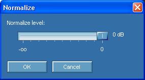 2 Normalize The Normalize... command in the Volume menu can be used to ensure a constants signal level in all your audio recordings.