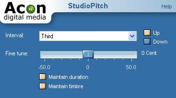 46 Acoustica Premium Edition User Guide StudioPitch has an optional "maintain timbre" option that reduces this artifact.