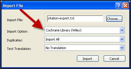 Can import references into endnote from databases which don t have direct