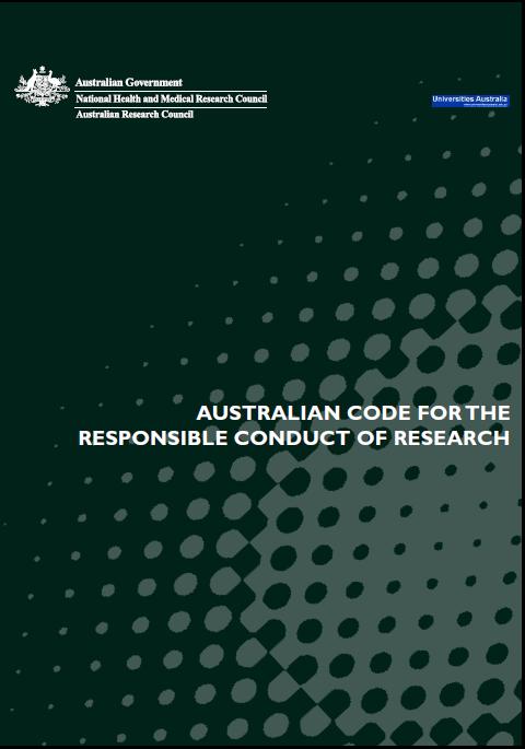 pdf Australian Code for the Responsible Conduct of Research (2007) Research Integrity not research