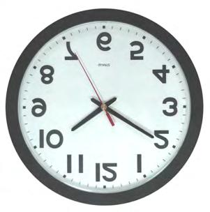 NTP Analog Clocks Features Classic style Different formats of cock face Aluminium or plastic