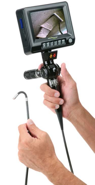 Hawkeye Pro Videoscope Operation Power On Turn the video display power ON by pressing and holding the power button for 3-5 seconds.