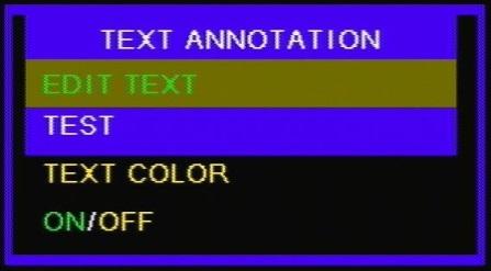 TEXT ANNOTATION DATE / TIME DIGITAL ZOOM VIDEO FORMAT ROTATION LANGUAGE MIRROR DELETE ALL VIDEO OUTPUT AUTO POWER OFF Grid View
