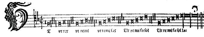 Josquin, Ut Phebi radiis Prima pars: Tenor on soft hexachord and Bassus on natural hexachord Compere, Virgo celesti Image
