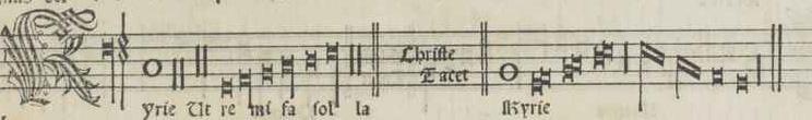 van Stappen, Exaudi nos filia: Prima and secunda pars are nearly identical Image scanned from facsimile of 1508 1, Motetti