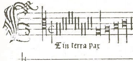 The cantus firmus of the Mass opens with an unambiguous presentation of the hard hexachord in breves in