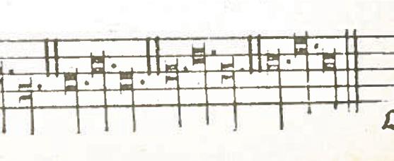 Finally in the Agnus dei I, the hexachord is presented in all three of its incarnations, hard, soft, and then natural, both ascending and descending (shown at the bottom of Figure 7.
