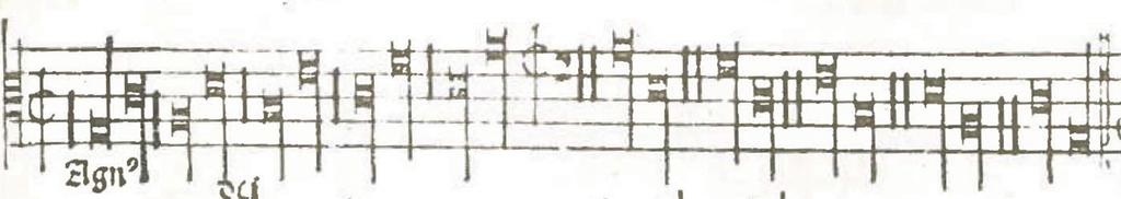 This extremely simple canon is built from fourths, giving the melodic outline of the tetrachordal tenors of the Gloria and the first section of the Sanctus.