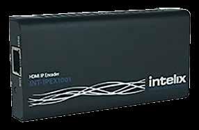 INT-IPEX1001/1002 OVER IP ENCODER AND DECODER - MJPEG The INT-IPEX1001 is an over IP encoder using MJPEG to transmit a 1080P signal to up to 250 decoders. Plug and play!