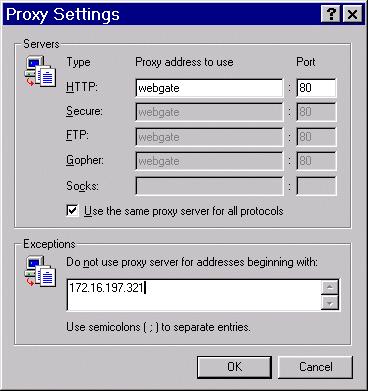 Type the IP address of the Encoder Figure 5.5: Proxy Settings Dialog Box 8.