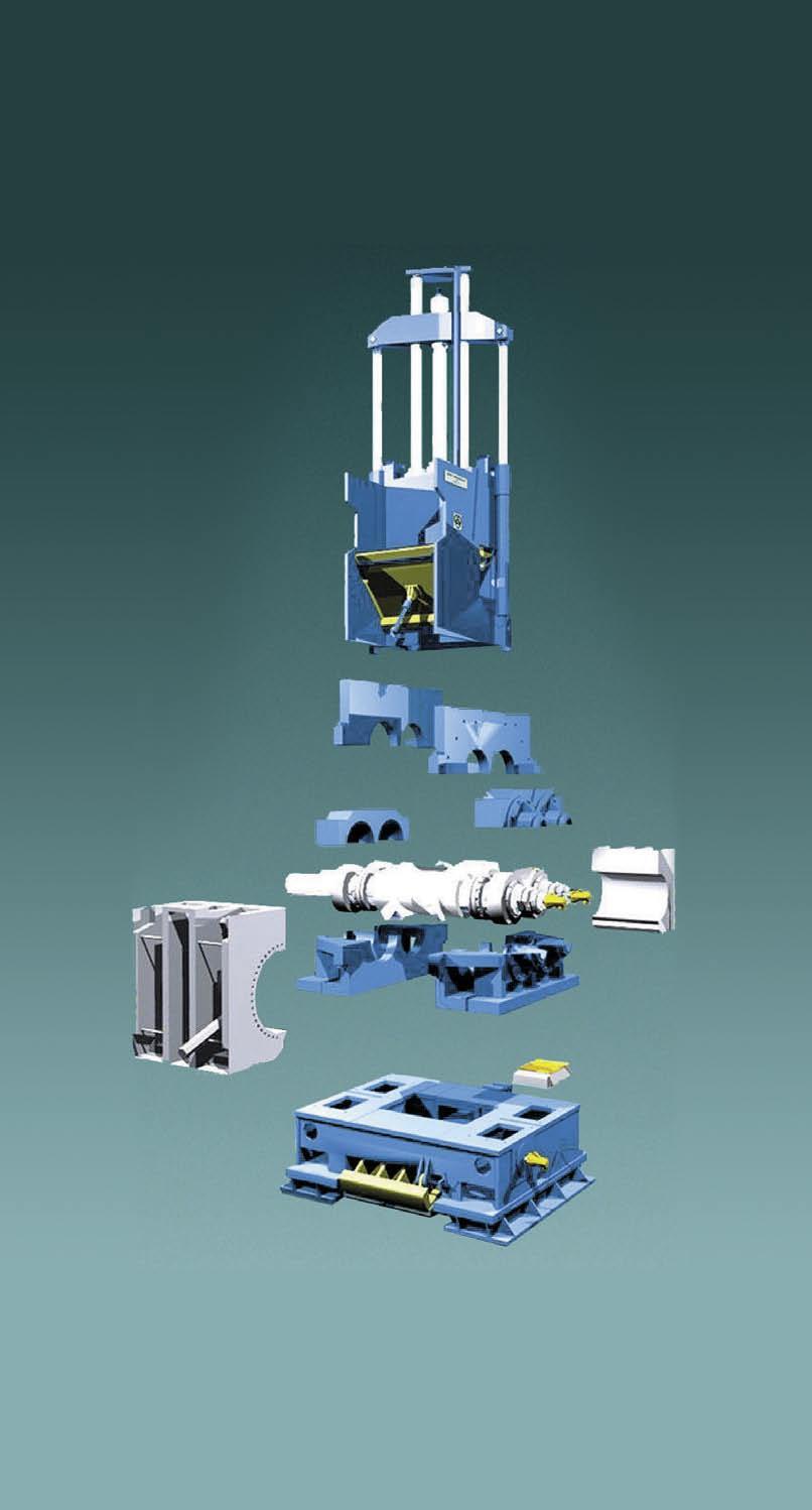The three basic mixer modules, hopper, mixer block and base plate, can each be turned through 180 and the position of the mixer drive can be varied, so that the mixer configuration