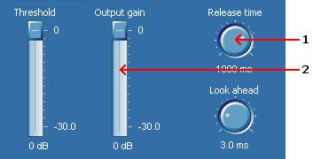 Audio Processing 25 The level slider is similar to the Windows track bar, but with some enhancements. The value range and the current value is always displayed.