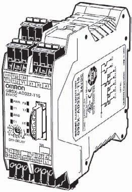 Control Unit Control Unit Appearance Model Output Remarks G9SB-301-B G9SB-301-D G9SB-200-B G9SB-200-D Safety output (relay): NO contact x 3 Auxiliary output (relay): NC contact x 1 Auto reset Safety