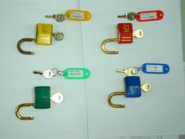 LOTO KEY CONTROL Below are some simple requirements for adequate