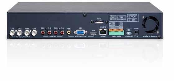PRODUCT INFORMATION Inputs & Outputs: 4 Channel Product Information: MODEL CONFIGURATION PACKAGE W x D x H in & mm WEIGHT CUBE UPC Code LHd1042001C4 Includes 4 ch HD DVR x 2TB HDD x 4 (HD-SDI)