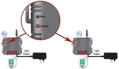 Pairing Receiver with Transmitter For security purposes and to ensure that transmissions are only shared by the receiver connected, the transmitter is paired with the receiver.