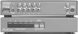 03% Video Output Number 1 -main output, 1 - via expansion port Connectors 4-pin Mini DIN- main, 9-pin mini DIN secondary Control Switch RS232 or Front panel Vertical interval switching for genlocked