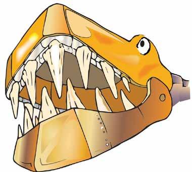 Secret Dinosaur colouring projects colour Darker colours inside mouth This Dinotek T-Rex head has lots And note how the teeth really stand