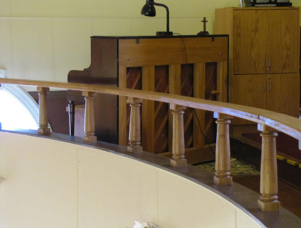 The balcony piano: Depending on the set up of the church (more specifically, where the choir sits), the balcony piano may be used just as frequently as the piano on the main floor of the sanctuary.