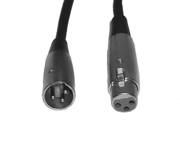 Controls and Functions 12. XLR DMX Input Jack - This jack is used to receive an incoming DMX signal or Master/Slave signal. 13.