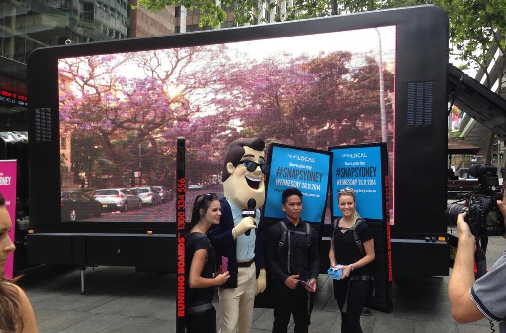 ACTIVATIONS News Local, NSW #SnapSydney Running Boards activated this social media campaign for News Local in Sydney.