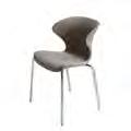 Armless Chair, 22.5"L 27"D 28.5"H 305300 - Razor Chair, White, 15.38"L 15.5"D 30.