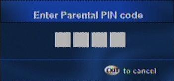 12.13 PARENTAL CONTROL The parental control menu is used to block certain age programs from being viewed without first entering a pin. 12.13.1 To make changes to this menu, press right to navigate to the Parental Level option.