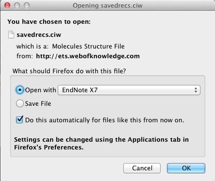When returned to the window below, you may select the option to Do this automatically for files like this from now on.