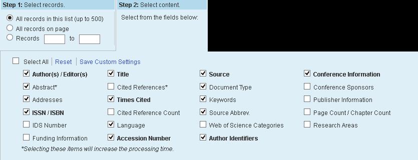 1 USING DIRECT EXPORT TO IMPORT REFERENCES FROM ONLINE DATABASES 1.1 THOMSON REUTERS WEB OF SCIENCE 1.1.1 Using the Marked List Perform your search on the Web of Science.