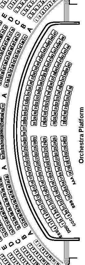 OPTIONAL ORCHESTRA PIT SEATING CHART FOX THEATRE PAGE 78 OF