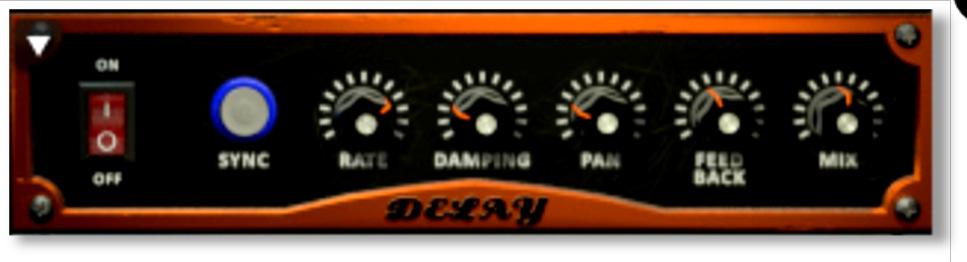 Low, Mid & High - These knobs control the low, mid and high frequency gain Volume - This sets the overall output volume.