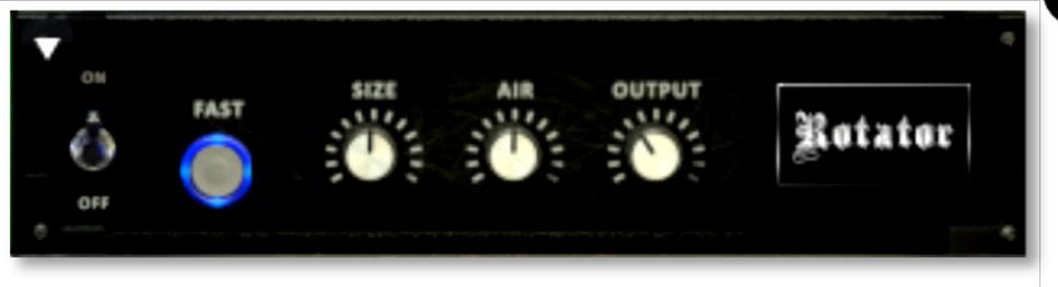 Noise - This knob adjusts tone brightness and apparent fidelity. Output - This sets the overall output volume.
