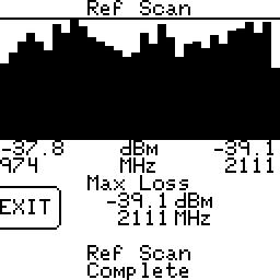 The will then scan through a standard set of 32 frequencies and store the signal level at each frequency. This reference scan is stored in the and is used in subsequent Noise Scans.