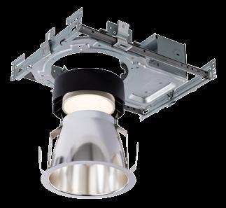 3. Built-in adjustable mounting feature allows installation into thick ceilings with no additional accessories.