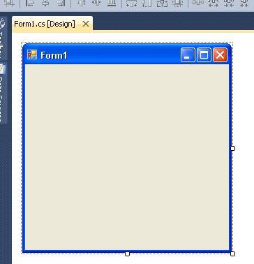 Deschideti C# 2008, alegeti FileNew Project, alegeti tipul de proiect Windows Forms Application si in caseta Name (numele