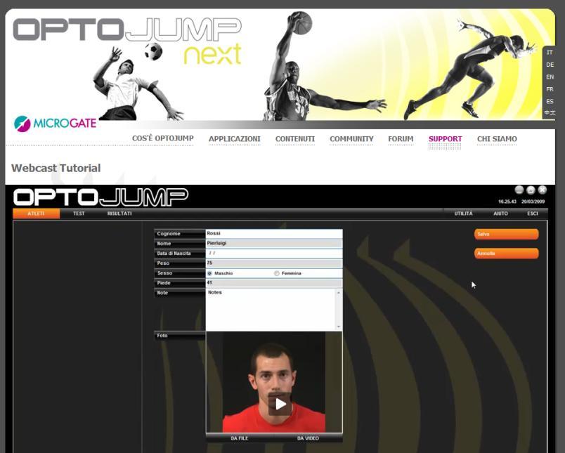 1 INTRODUCTION OptoJump Next is an innovative system of analysis and measurement that brings a new philosophy of performance assessment and optimization to the world of competitive sport.